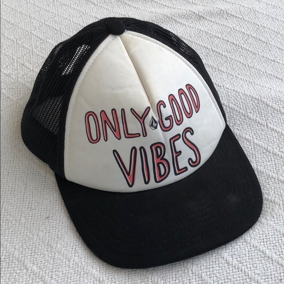 ⭐️ ONLY GOOD VIBES Quote Trucker Hat Snapback - Picture 5 of 7
